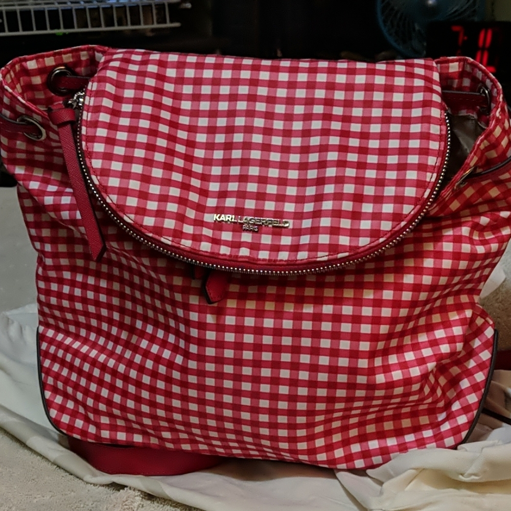 Reposh Item: Karl Lagerfeld backpack.